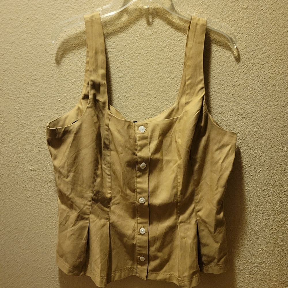 Banana Republic Tan Blouse Elegant and Versatile